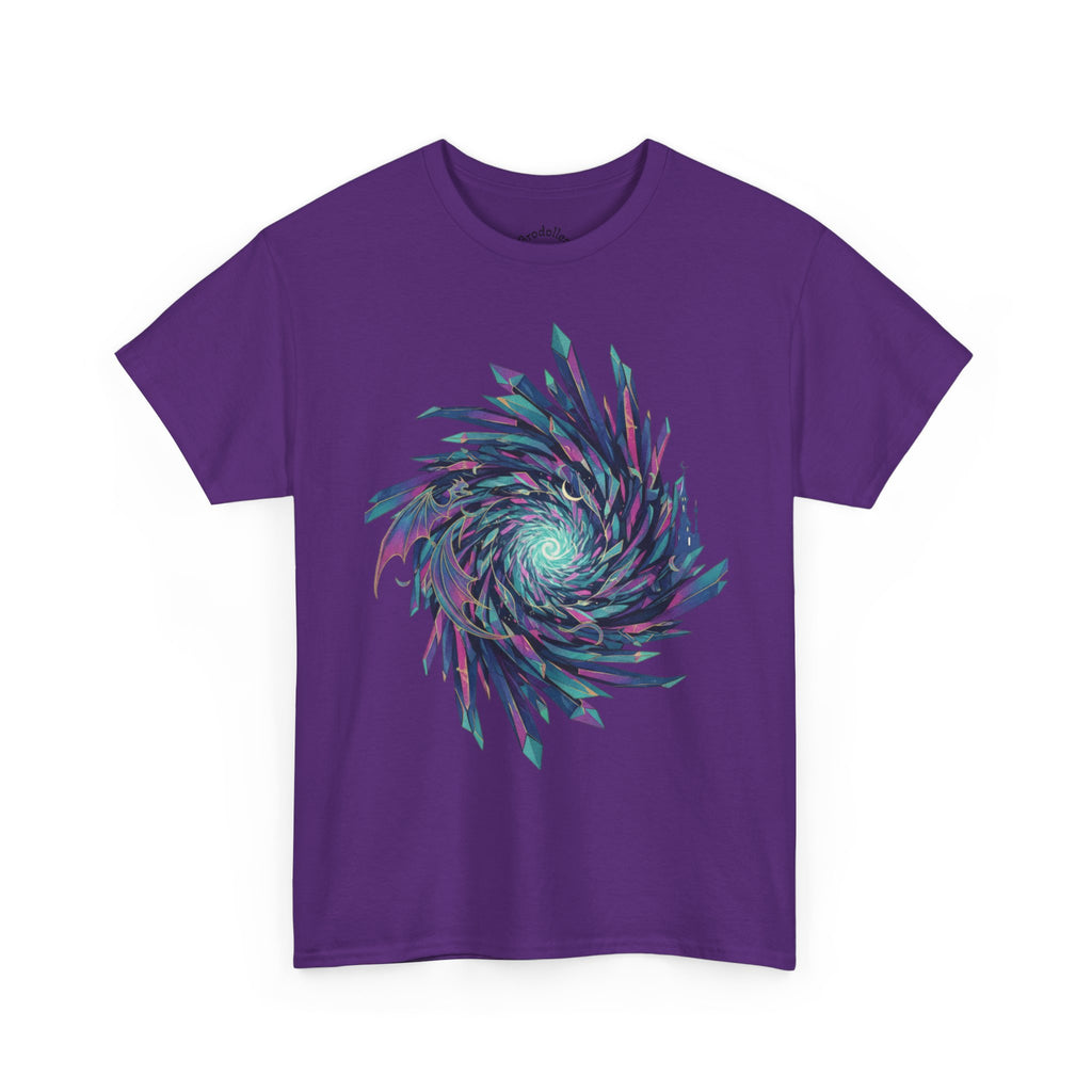 Psychedelic Spiral Graphic Tee — Vaporwave Swirl Art T-Shirt