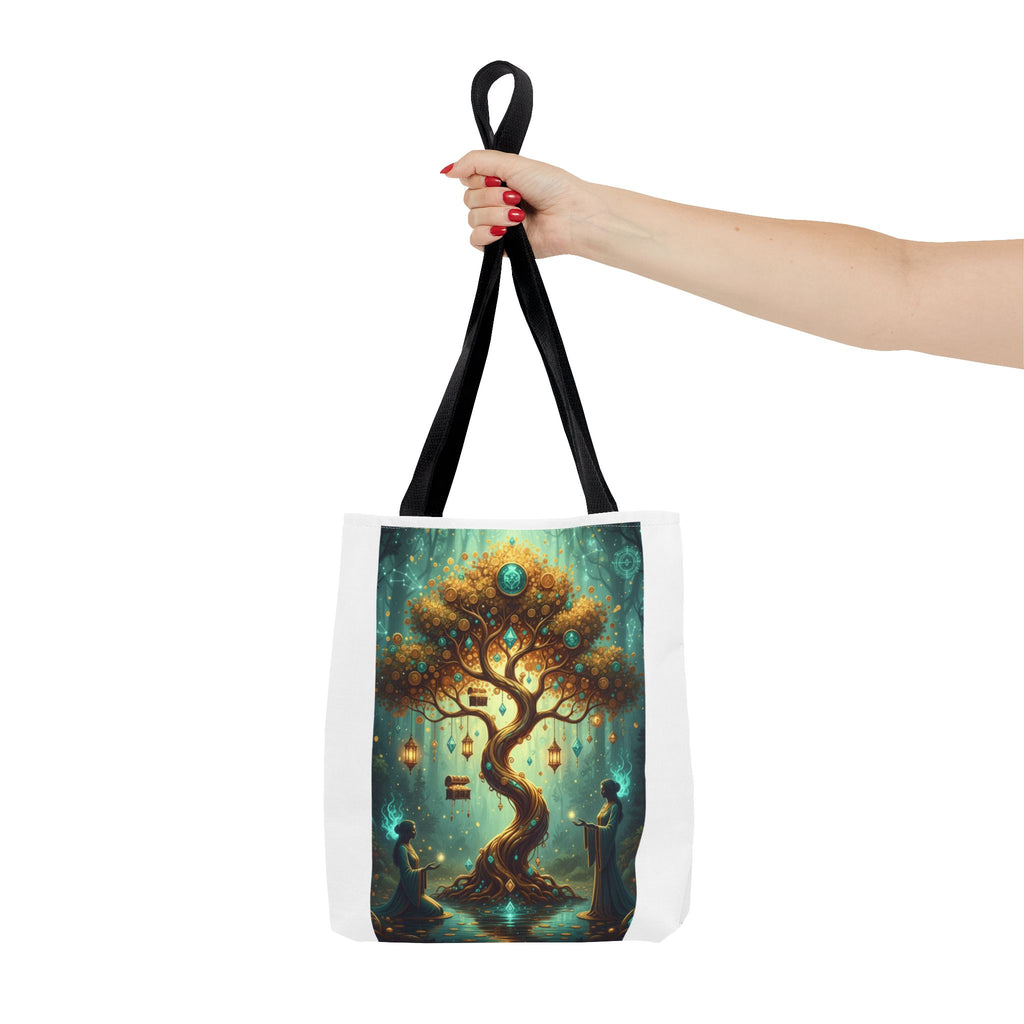 Enchanted Tree Tote Bag — Magical Night Forest Art AOP
