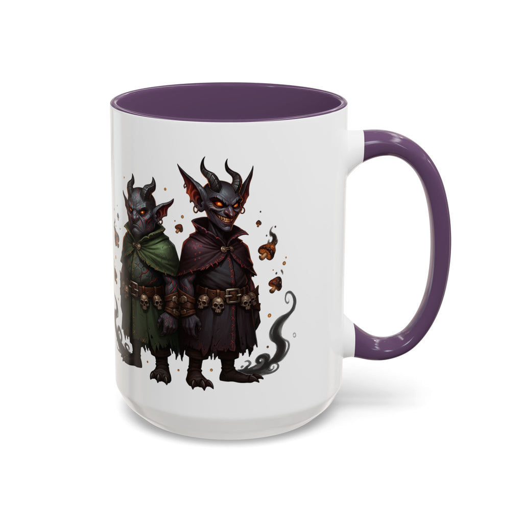 Demon Rogue Duo Coffee Mug – Fantasy RPG Goblin Warlock Design (11/15oz)