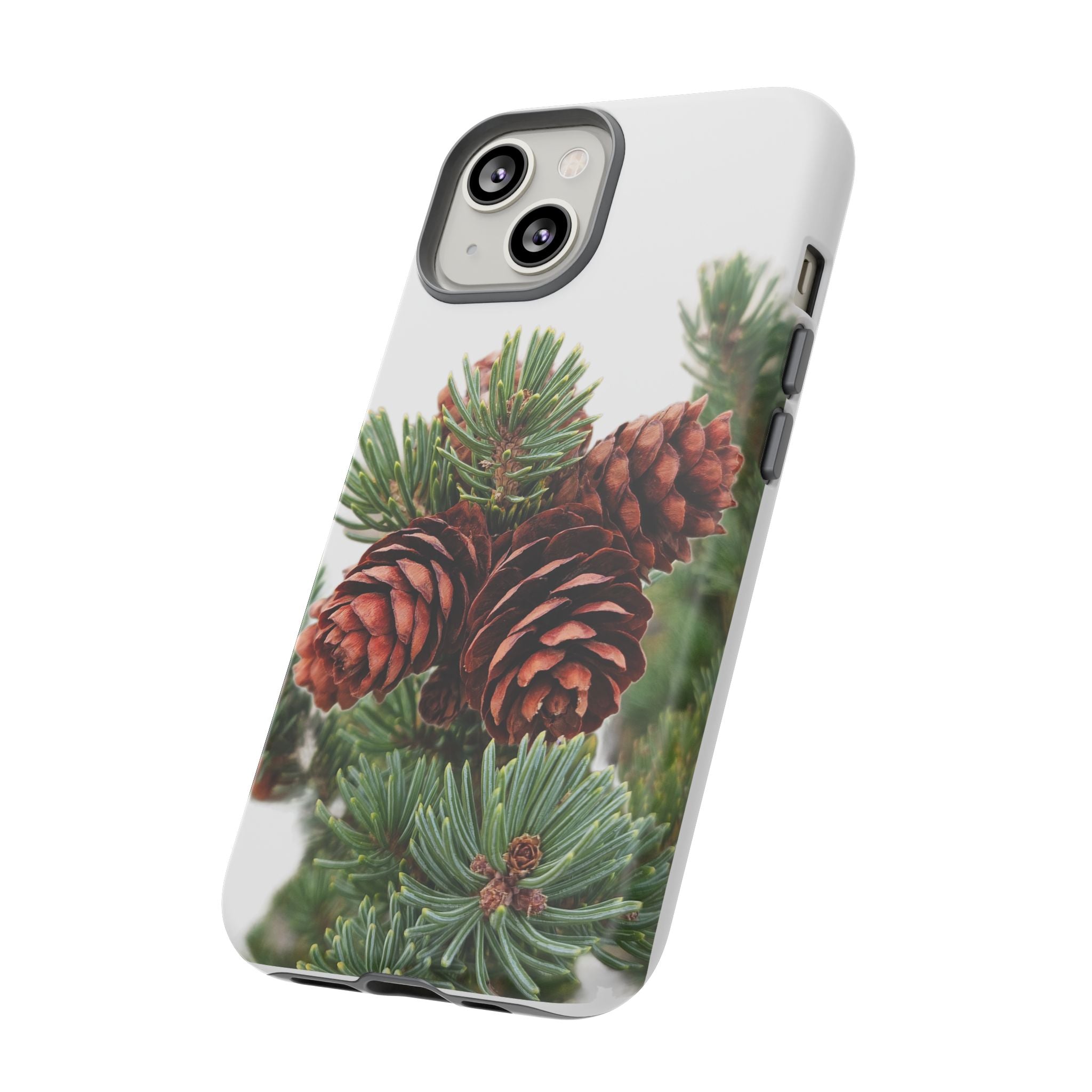 Pinecone Tough Phone Case — Protective Botanical Phone Cover