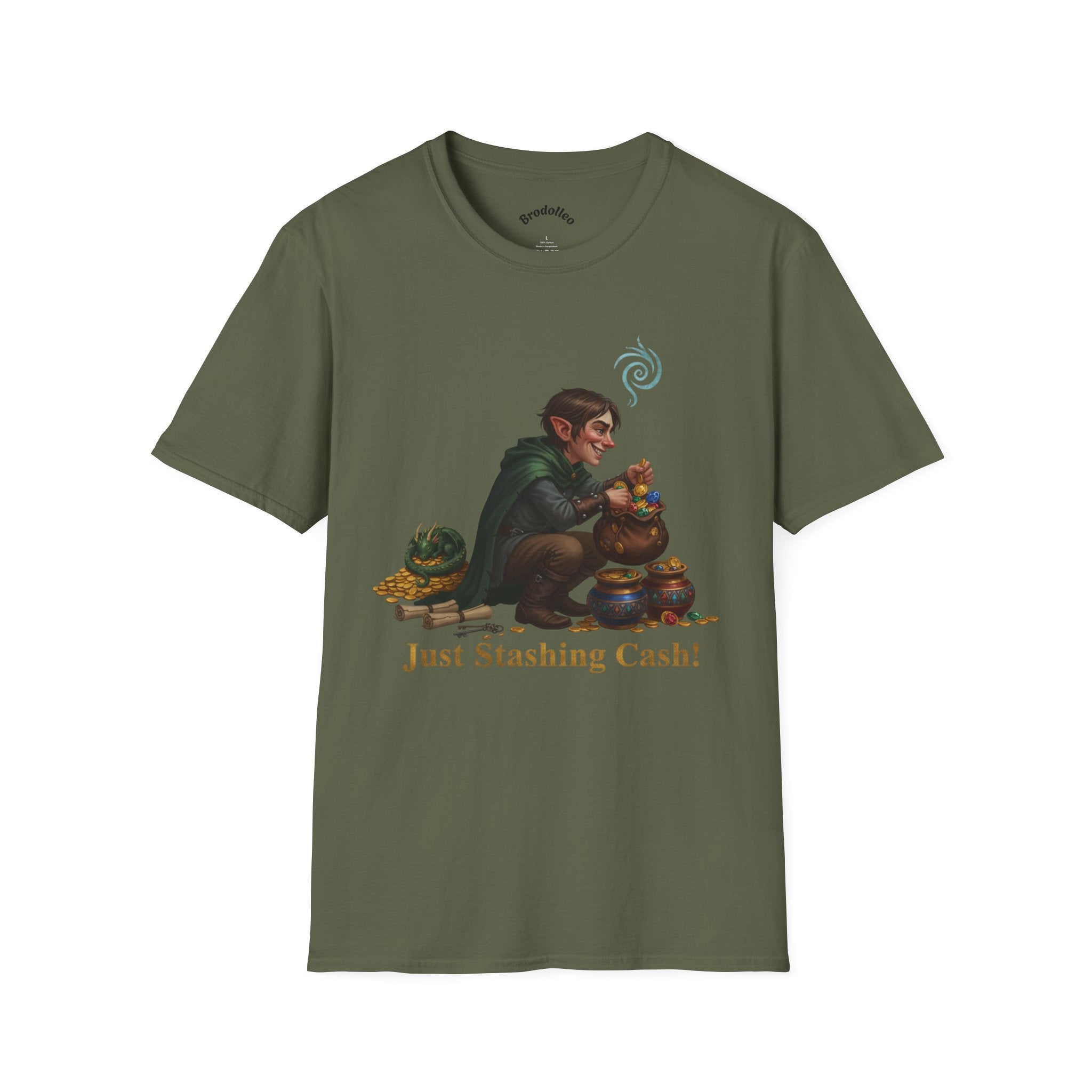 Money Stash T-Shirt — "Just Stashing Cash!" Fantasy Comfort Tee