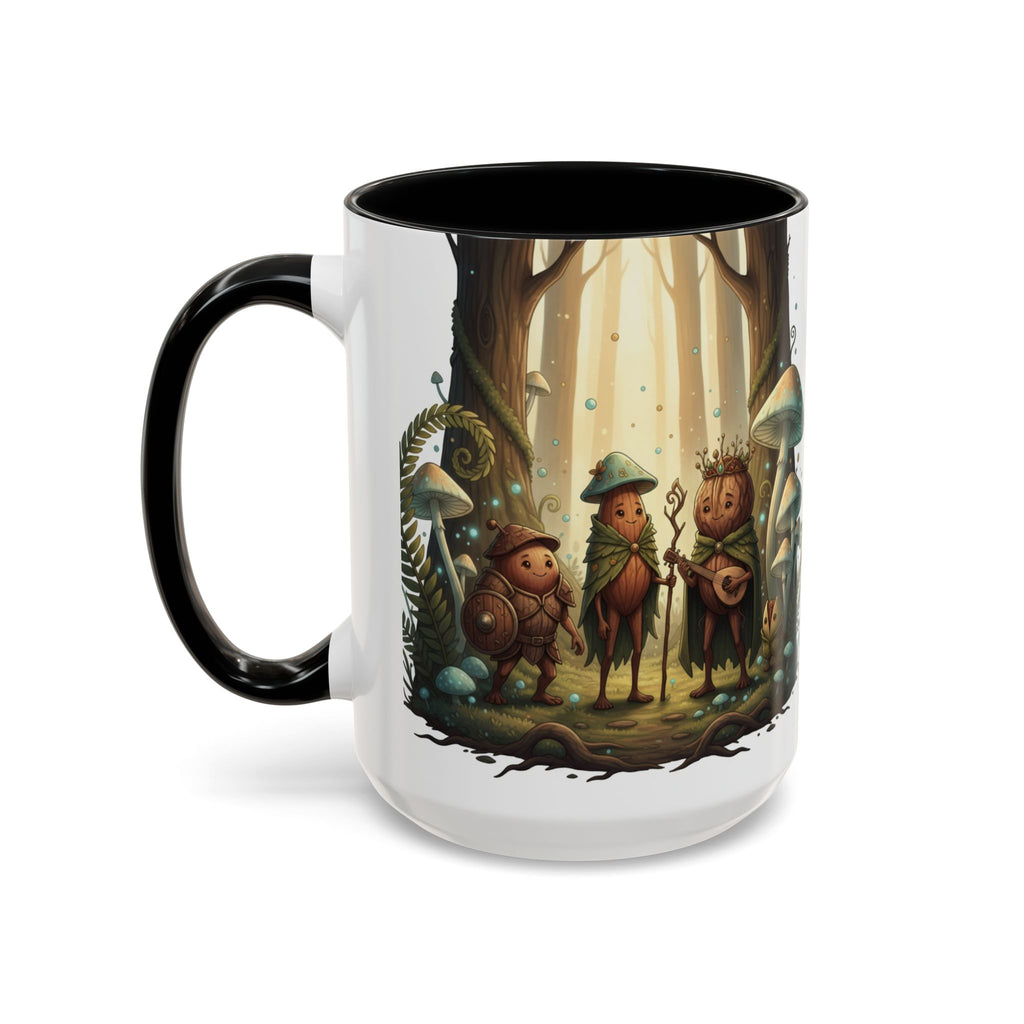 Whimsical Forest Mushroom Mug — Cute Woodland Gnome Coffee Cup
