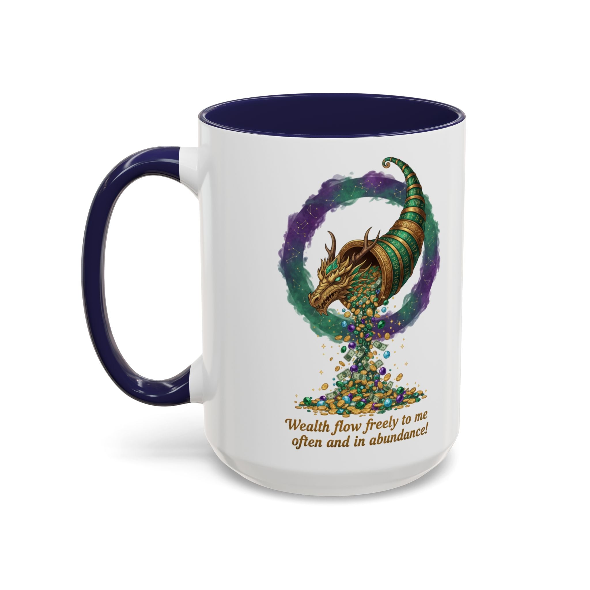 Cornucopia Wealth Coffee Mug — "Wealth flow freely to me often and in abundance!"