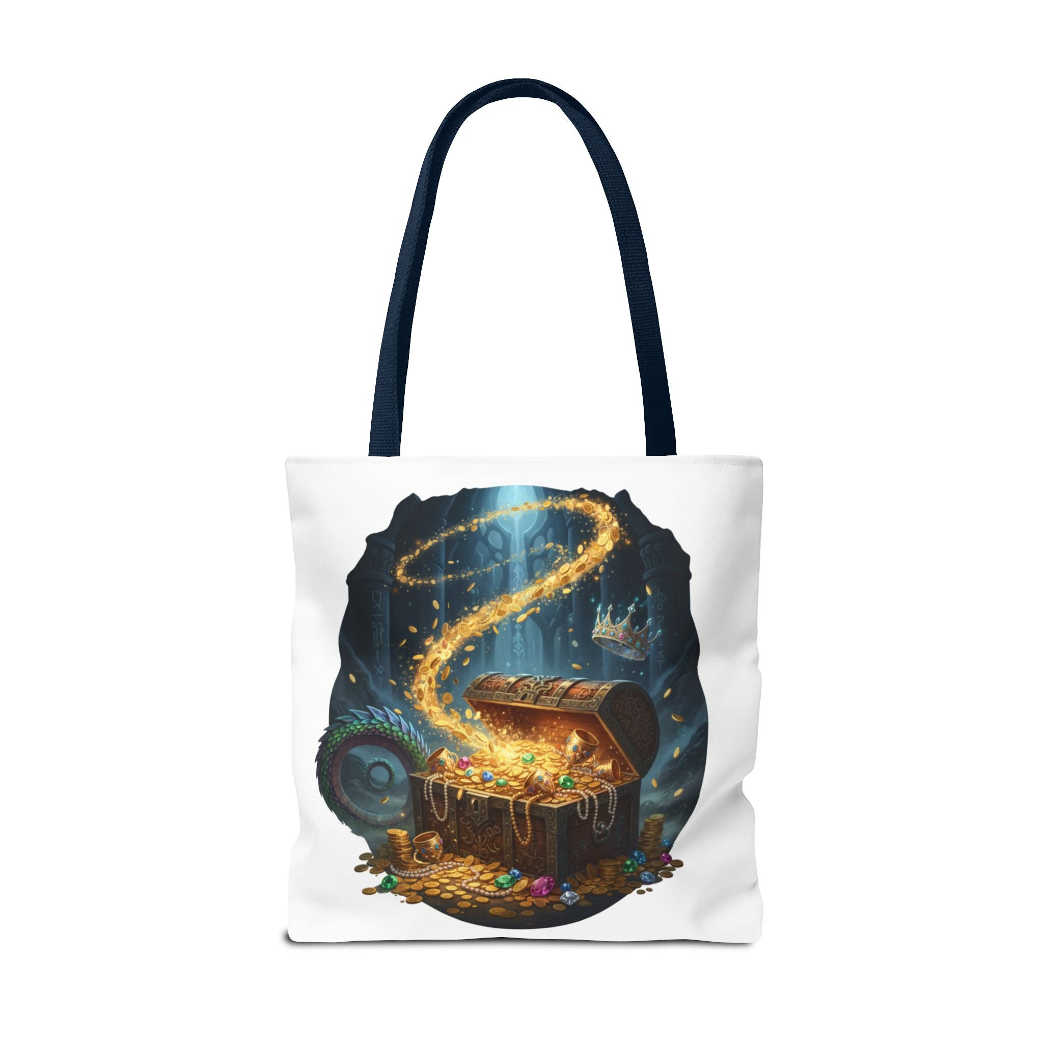 Magic Treasure Chest Tote Bag — Fantasy Pirate Gold Illustration Tote