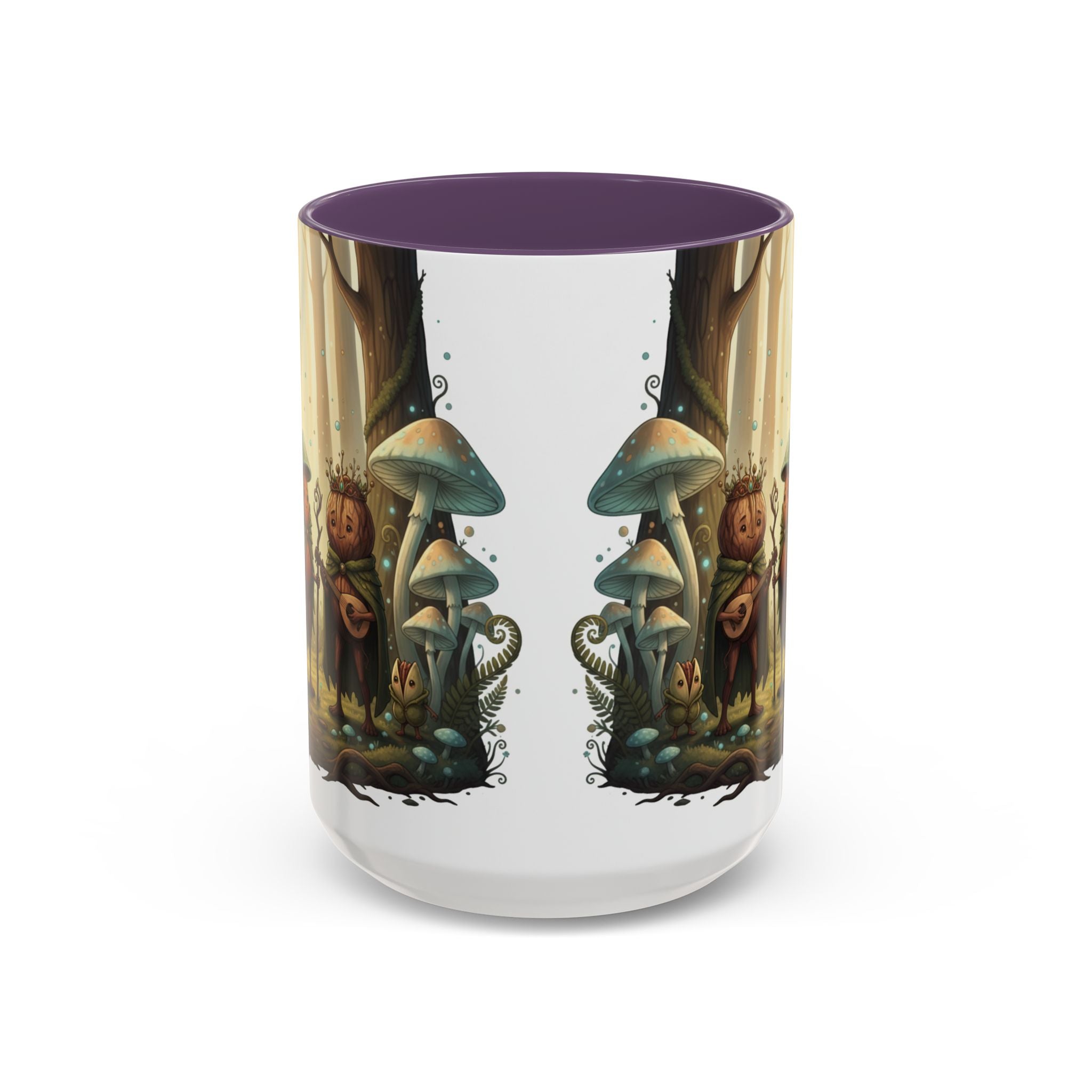 Whimsical Forest Mushroom Mug — Cute Woodland Gnome Coffee Cup
