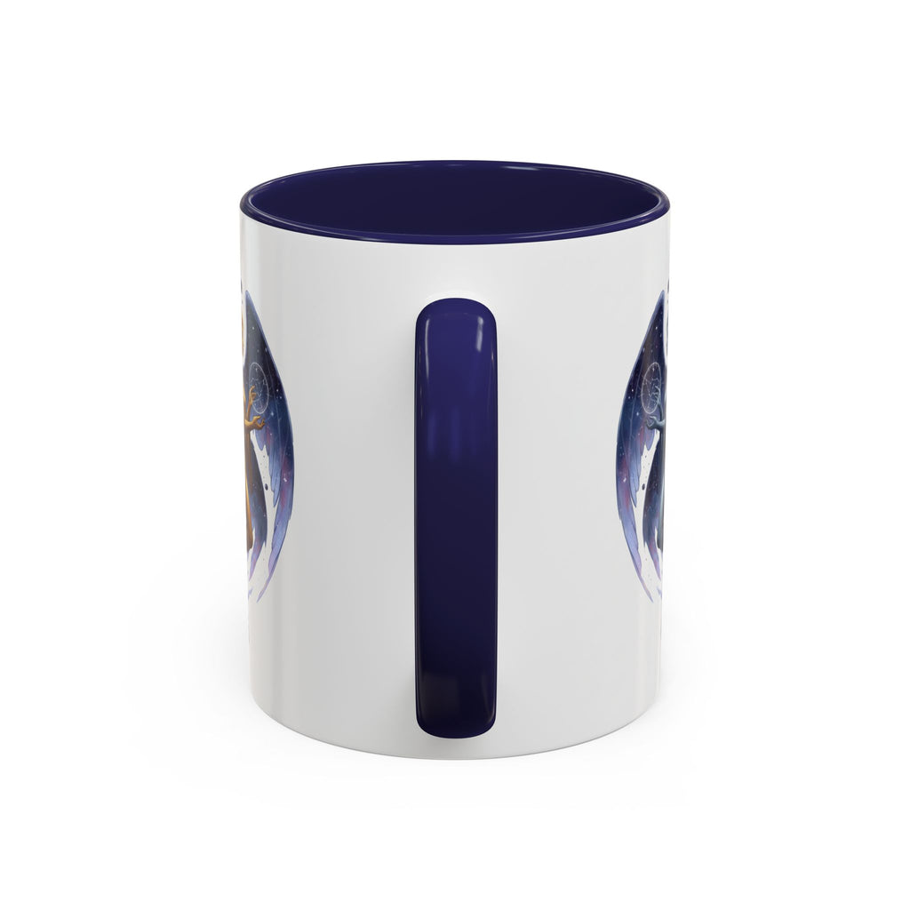 Gemini Zodiac Coffee Mug — Twin Stars Astrology Accent Mug (11/15oz)