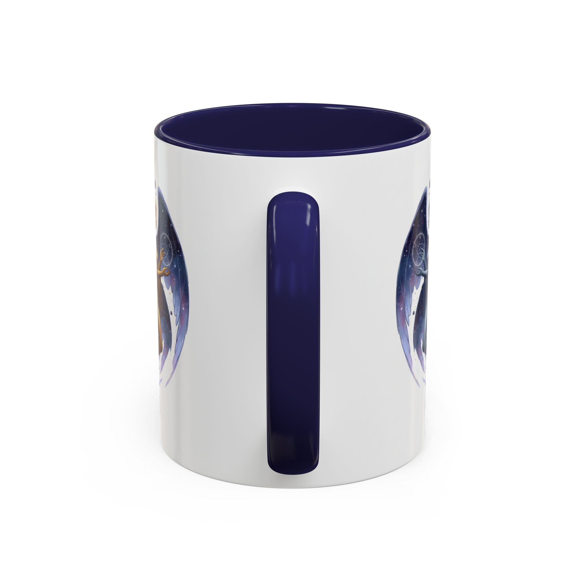 Gemini Zodiac Coffee Mug — Twin Stars Astrology Accent Mug (11/15oz)