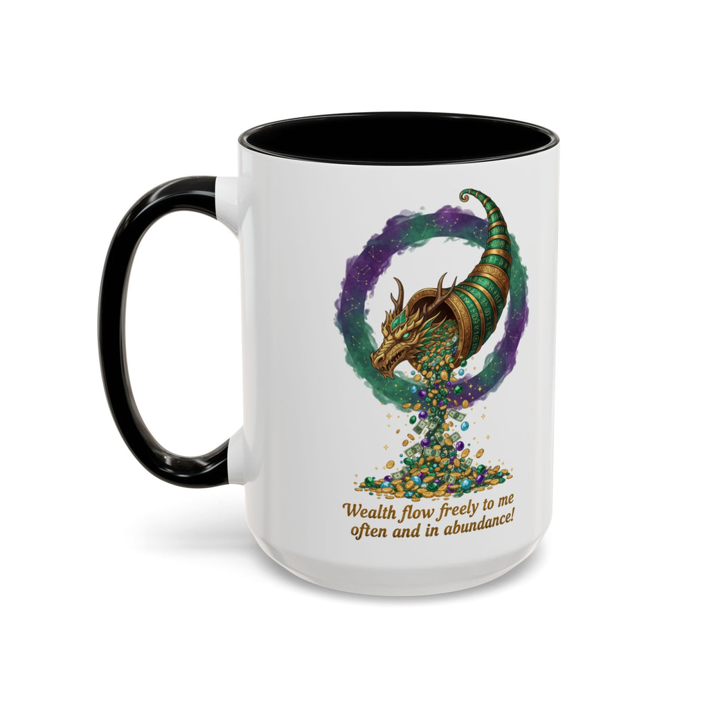 Cornucopia Wealth Coffee Mug — "Wealth flow freely to me often and in abundance!"
