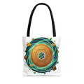 Tote Bag — Celtic Gold Shield Mandala Print Tote