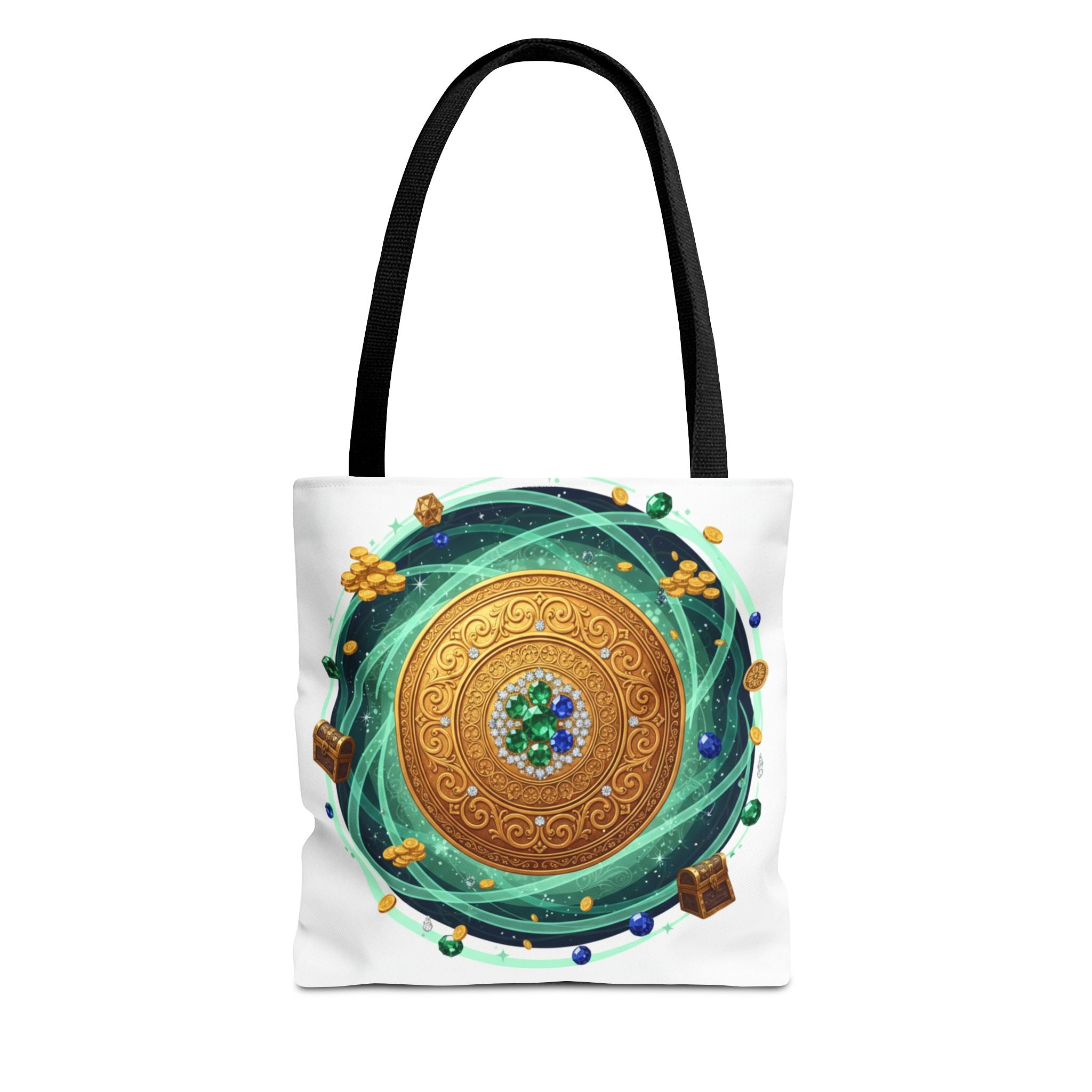 Tote Bag — Celtic Gold Shield Mandala Print Tote