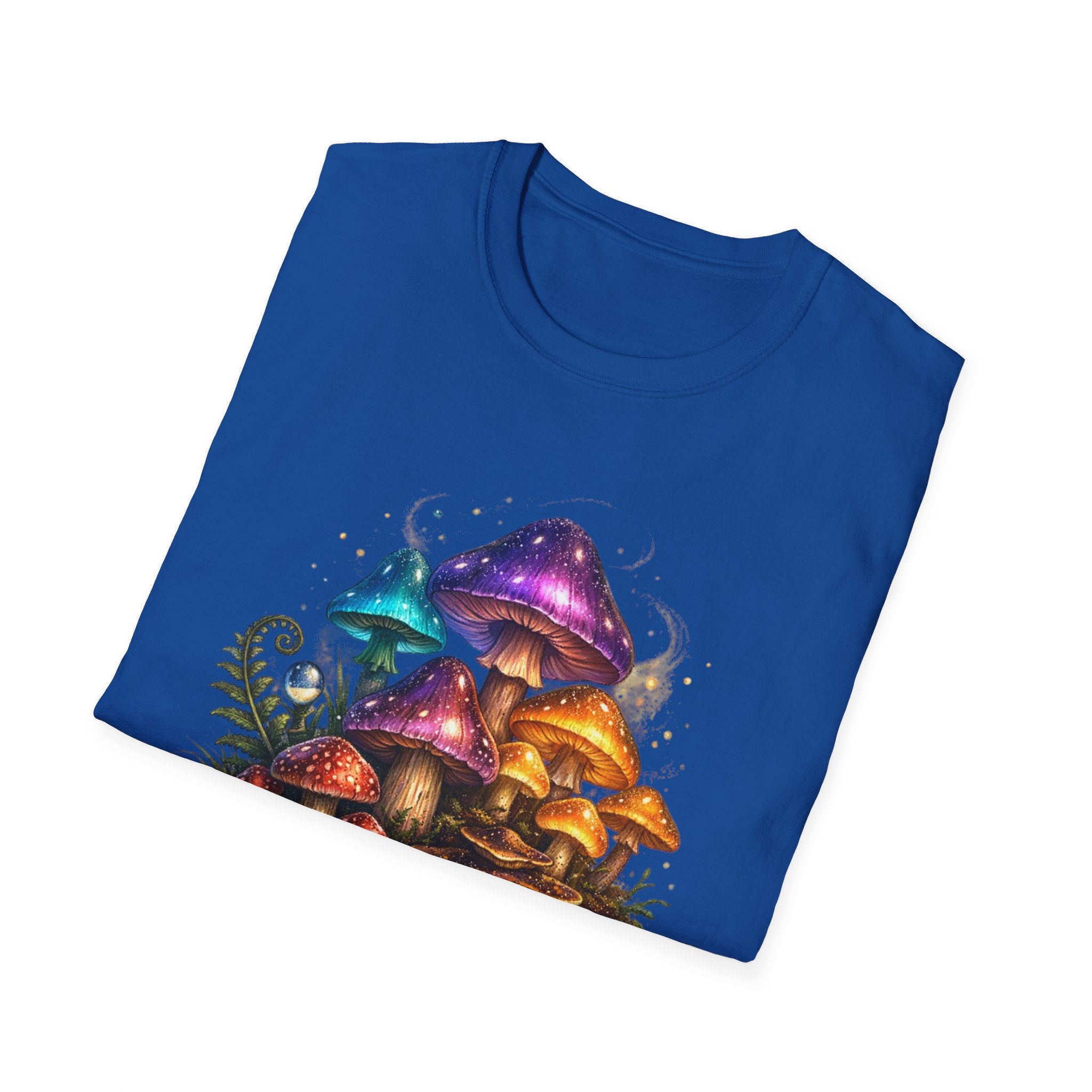 Mushroom Grove Graphic T-Shirt — Colorful Fantasy Fungi Design