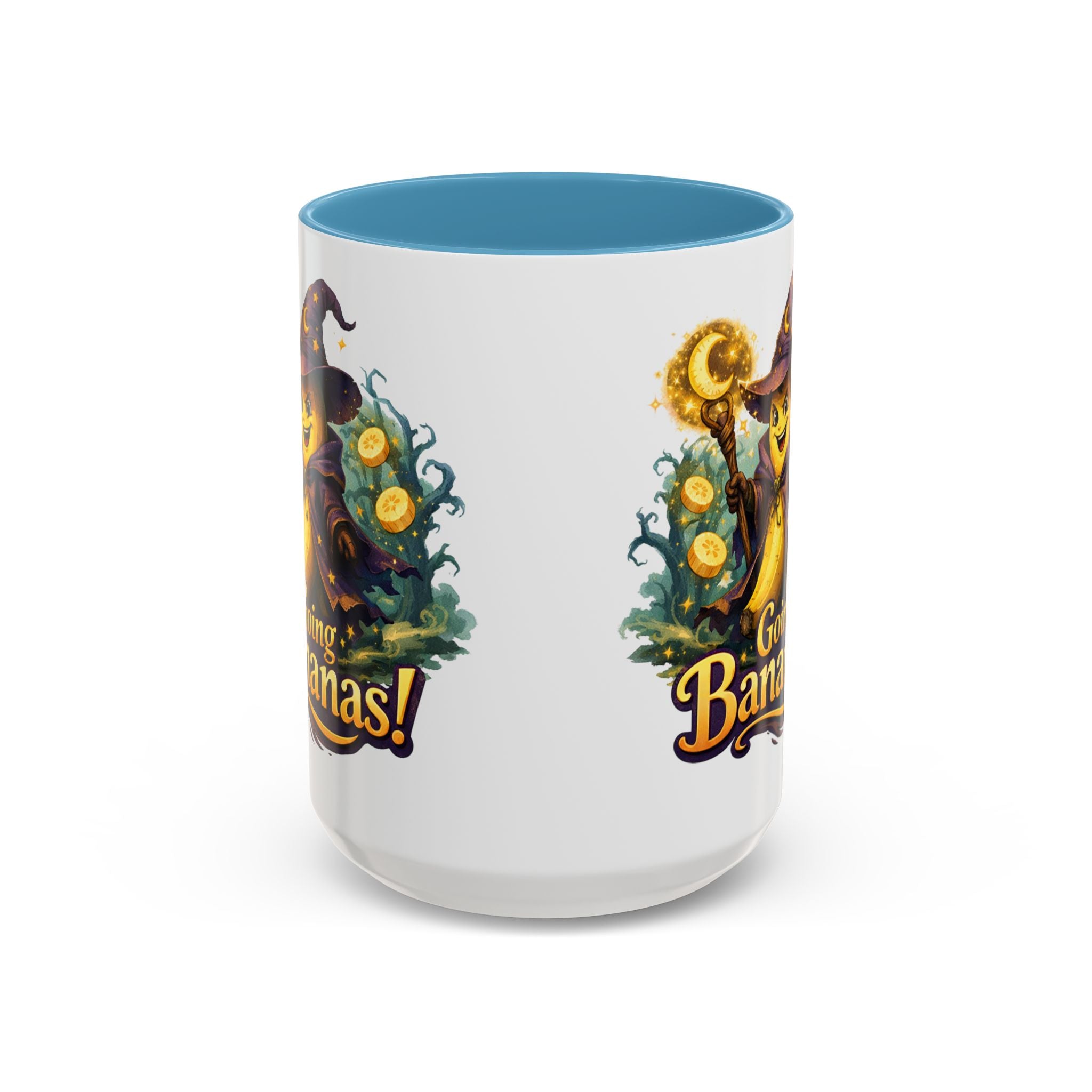 Going Bananas! Witch Banana Accent Coffee Mug — Fun Halloween Coffee Cup (11/15oz)