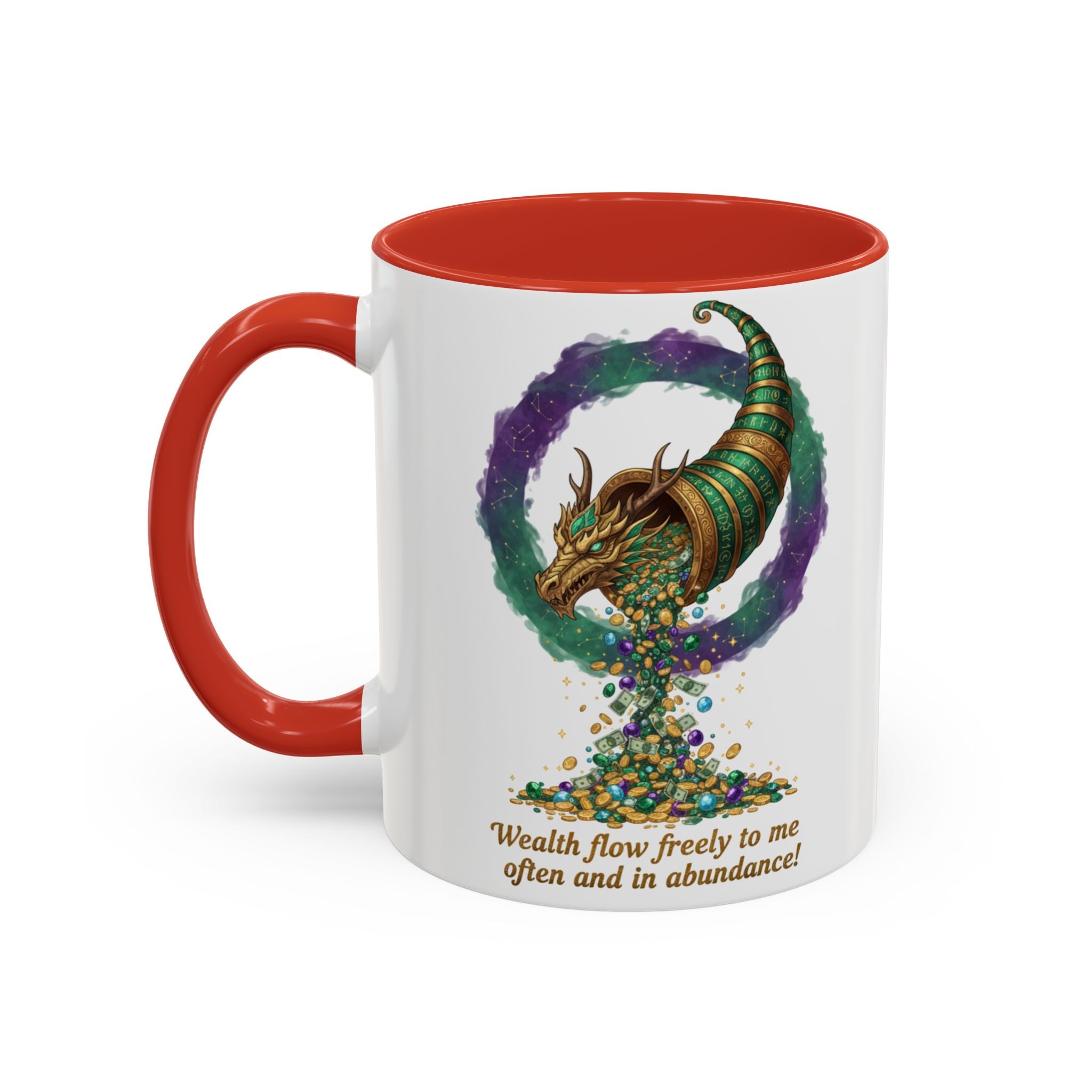 Cornucopia Wealth Coffee Mug — "Wealth flow freely to me often and in abundance!"