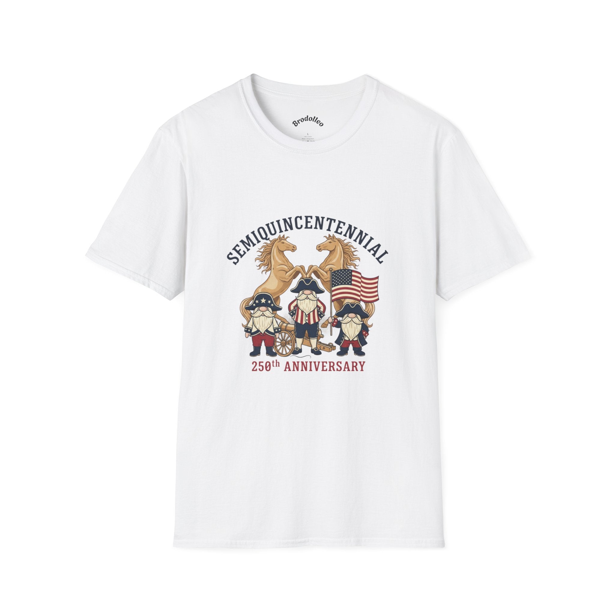 Semiquincentennial 250th Anniversary Patriotic T-Shirt — American Flag & Eagle Design