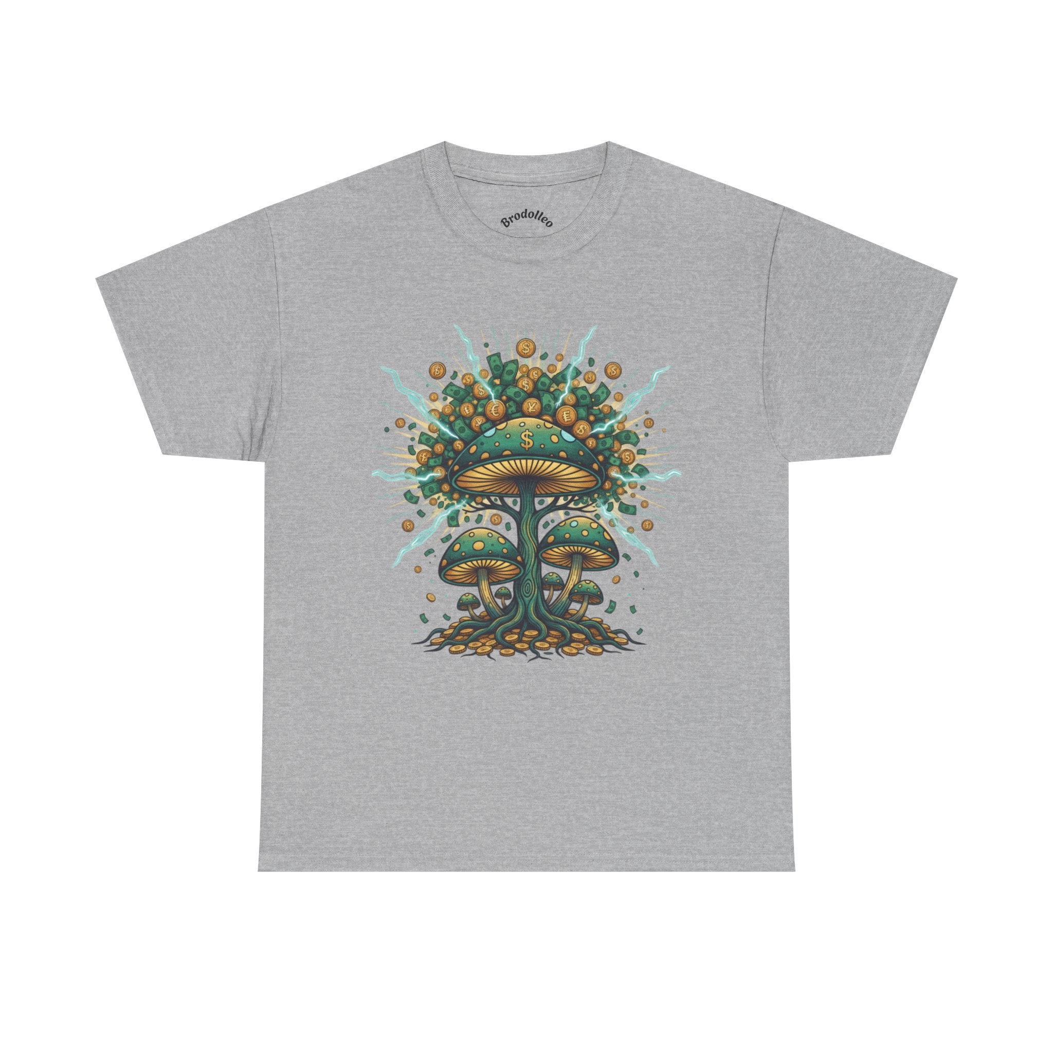 Mushroom Tree Graphic Tee — Psychedelic Nature Art T-Shirt