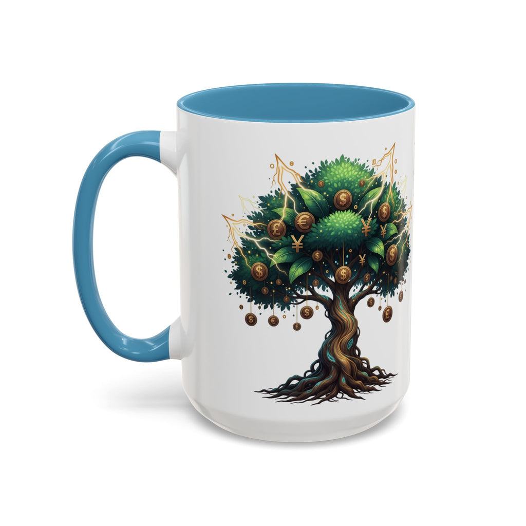 Accent Mug — Money Flows to Me Tree of Abundance Coffee Cup (11/15oz)