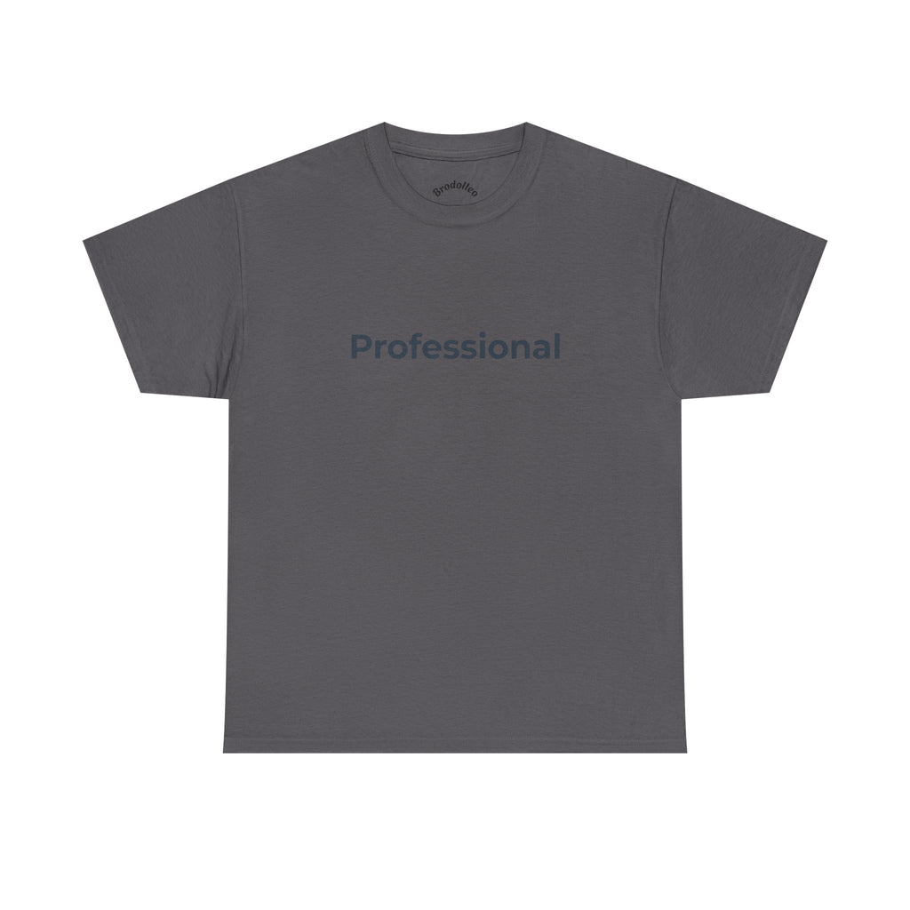 Professional T‑Shirt — Minimalist White Tee with 'Professional' Text